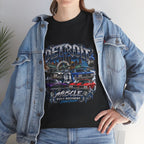 Detroit Muscle Car Tee | Vintage Hot Rod Illustration, Garage Scene