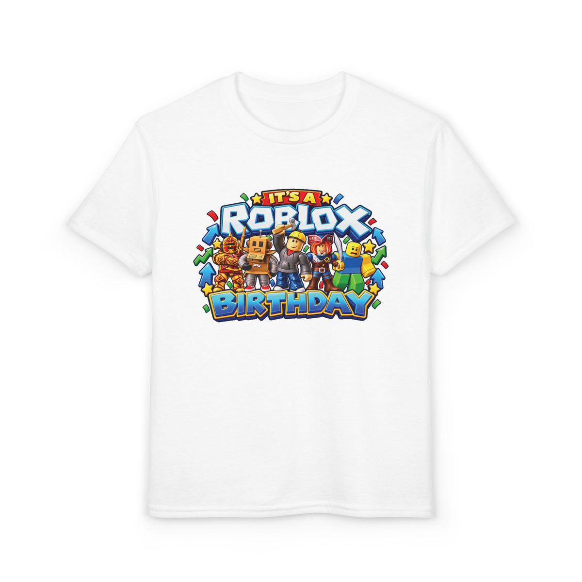 Roblox Birthday Youth T-Shirt – Leveling Up to 8 Gamer Birthday Shirt