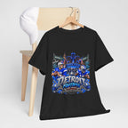 Detroit Football Graphic Tee | City Skyline, Players, Lions-Inspired Design