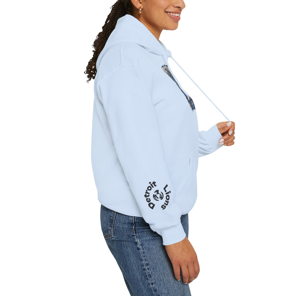 Detroit Grit graphic Hoodie | Motor City skyline, industrial vintage design