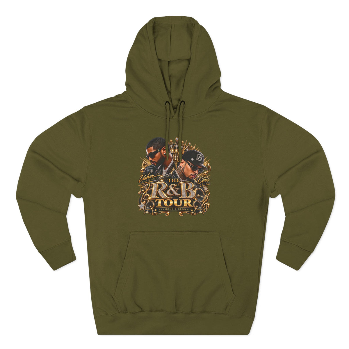 R&B Tour Graphic Hoodie | Music Concert Vintage Portraits