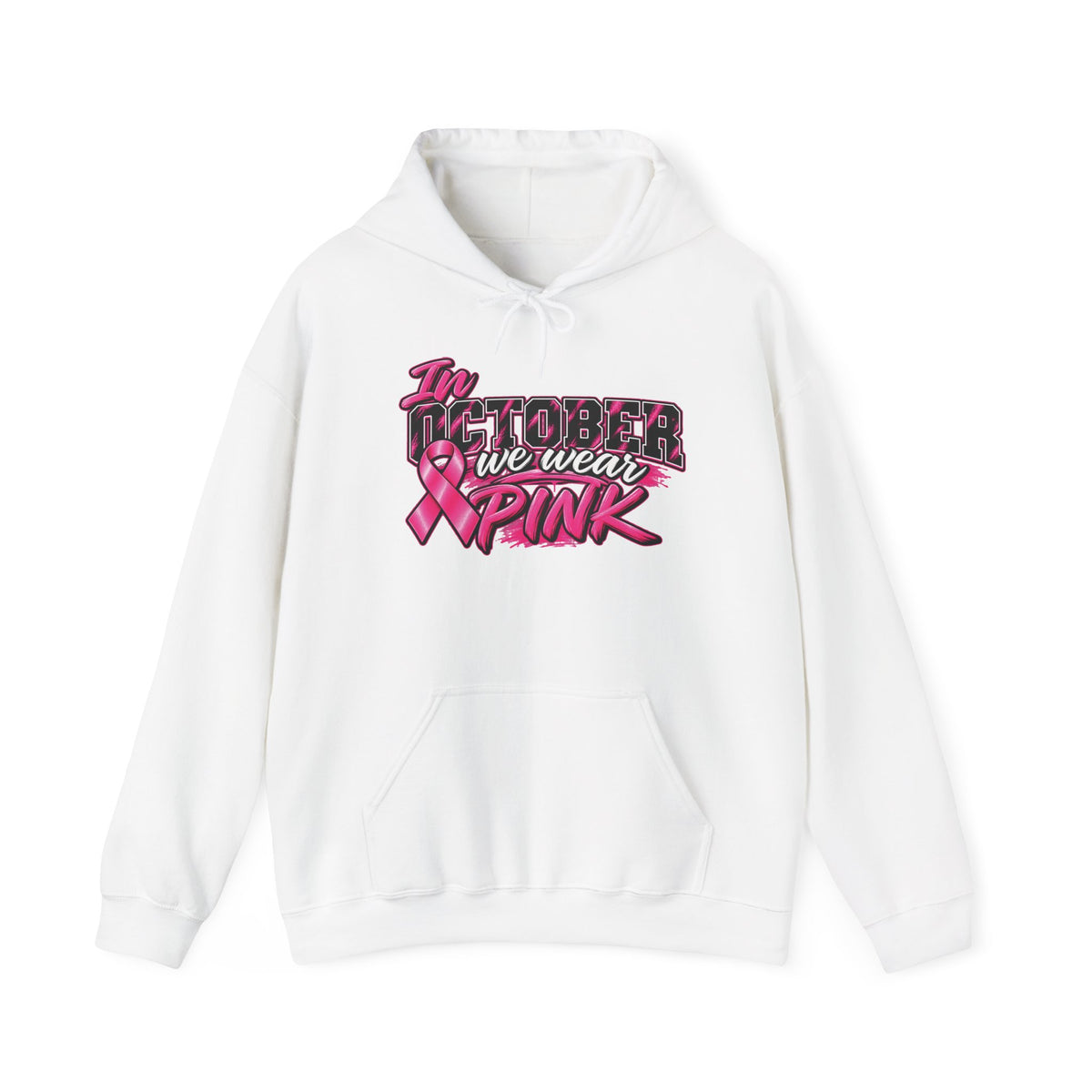 In October We Wear Pink hoodie | Breast Cancer Awareness sweatshirt