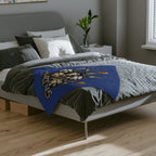 Maroon 5 Band Faces Illustration Velveteen Microfiber Blanket | Music Fan Throw