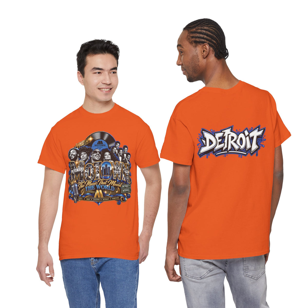 Motown Legends Tee | Detroit Graffiti Back