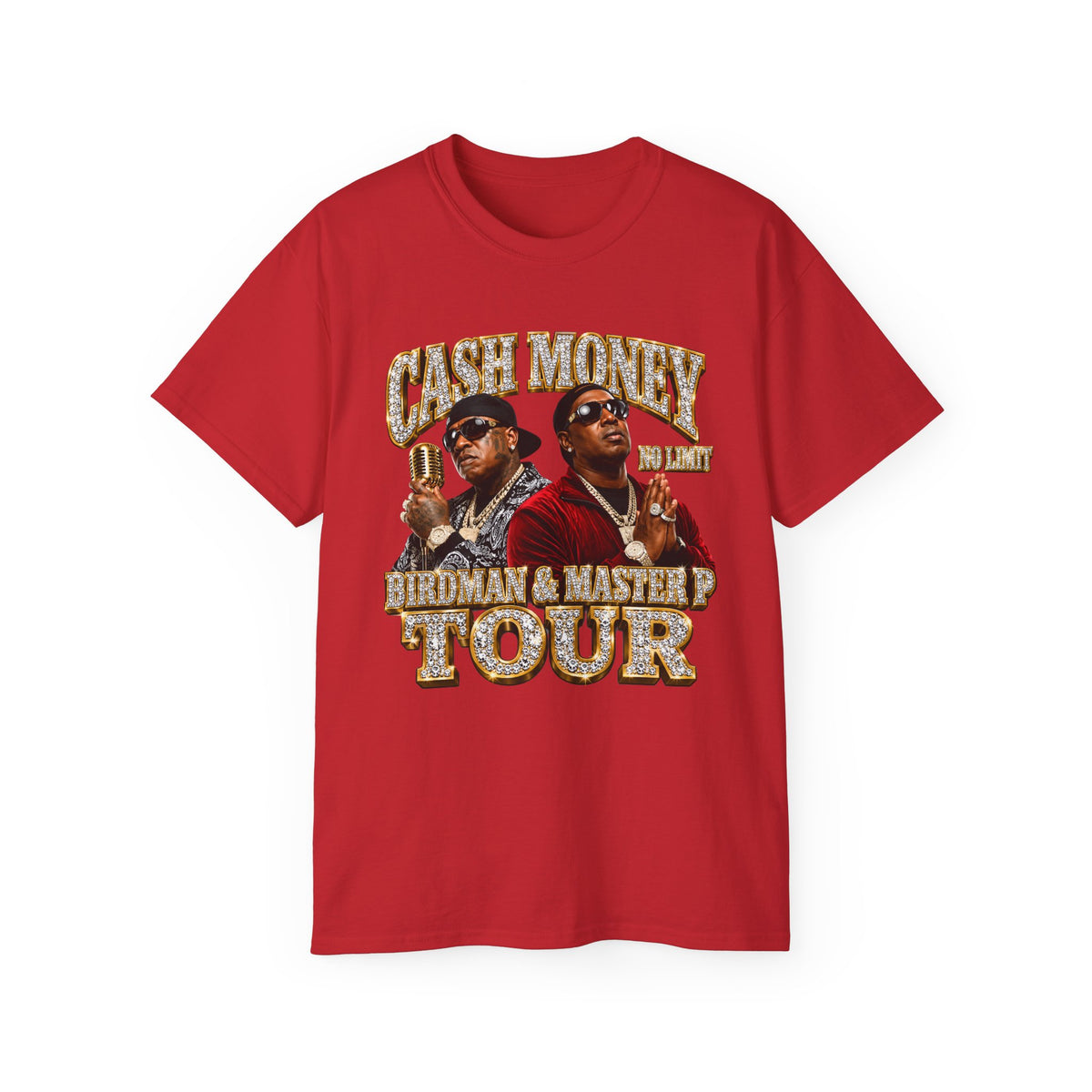Cash Money Birdman & Master P Tour T-Shirt | Rap Hip Hop Vintage Poster