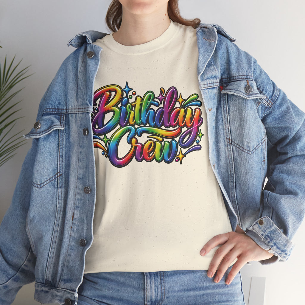 Birthday Crew Colorful Celebration T-Shirt