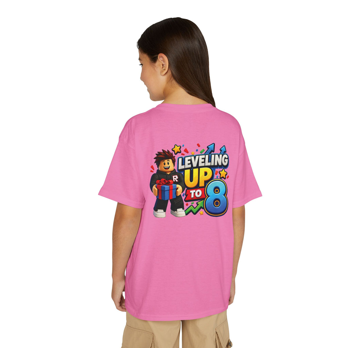 Roblox Birthday Youth T-Shirt – Leveling Up to 8 Gamer Birthday Shirt