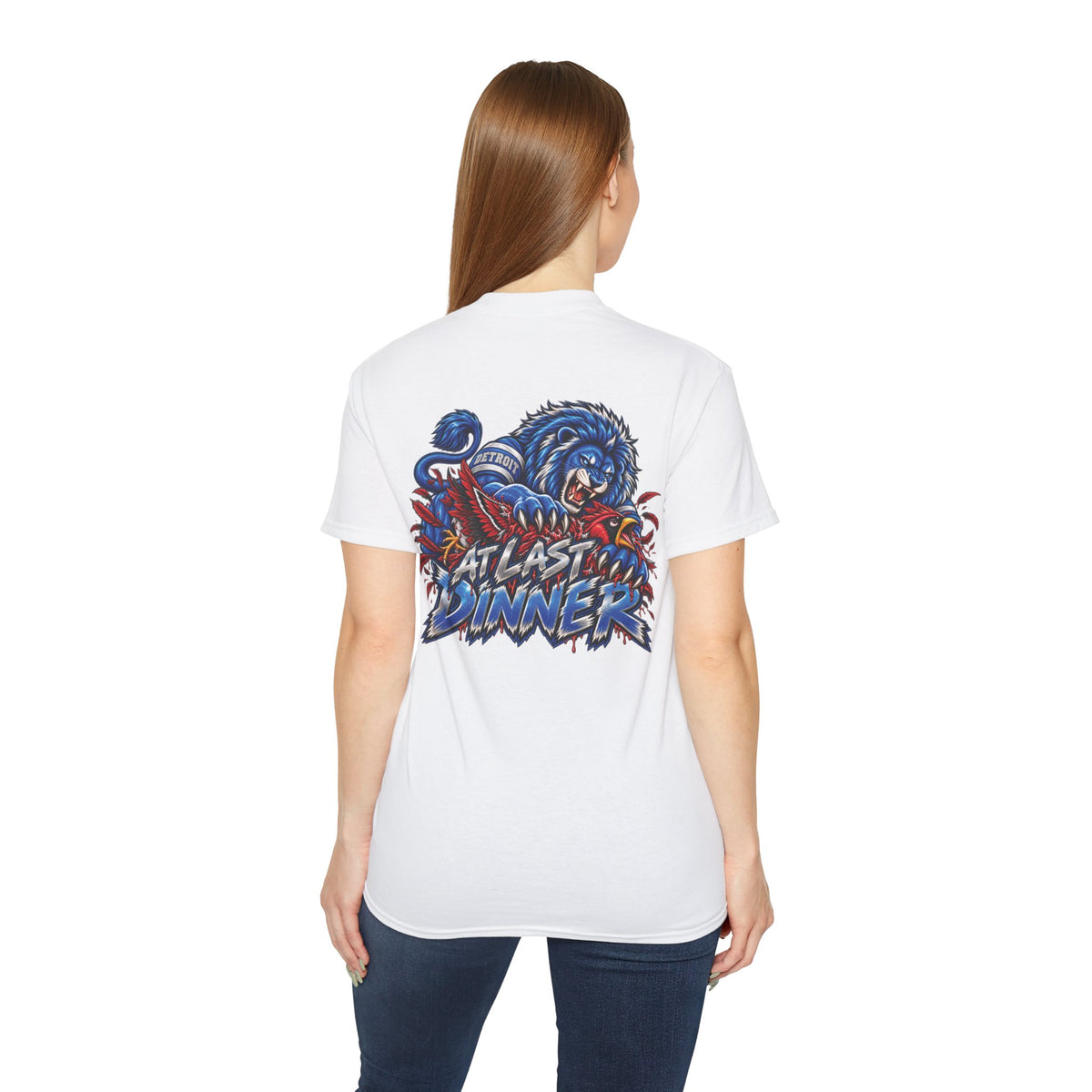Detroit vs Arizona Rivalry Graphic Tee | Lions vs Cardinals Illustration, Bold Lettering