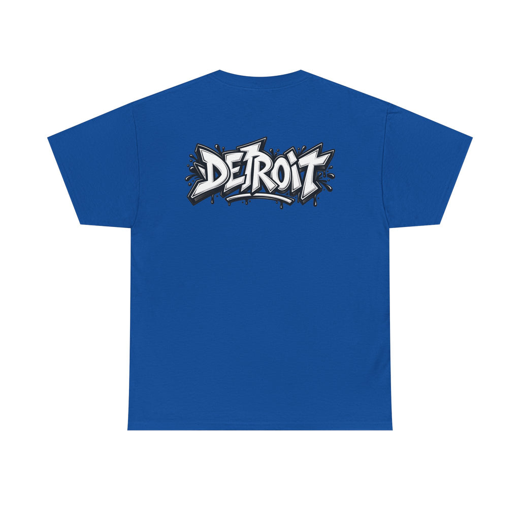 Detroit Lion Graffiti tee | Colorful Drip Lion Detroit Tee