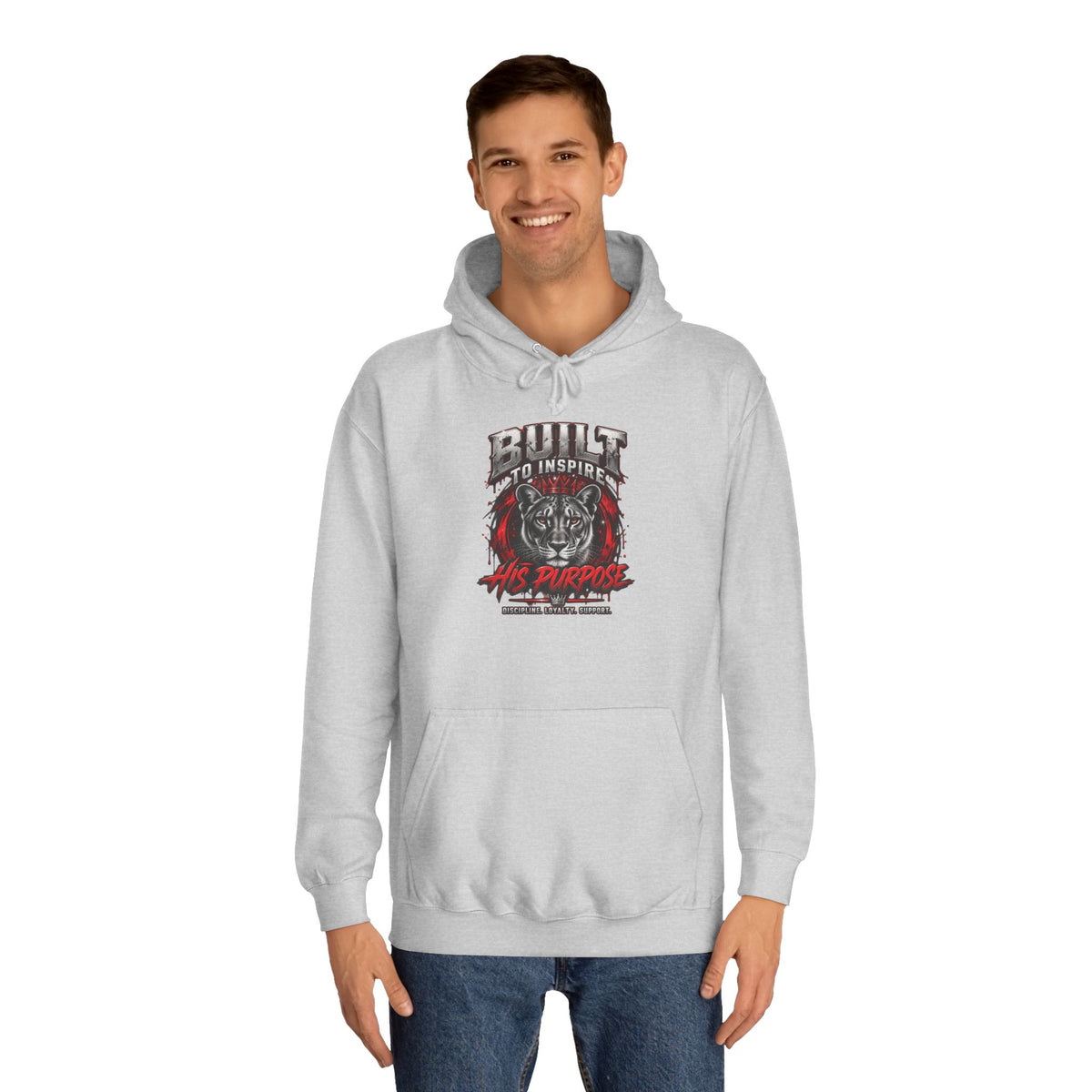 Built ro Inspire his Purpose Couples Graphic Hoodie