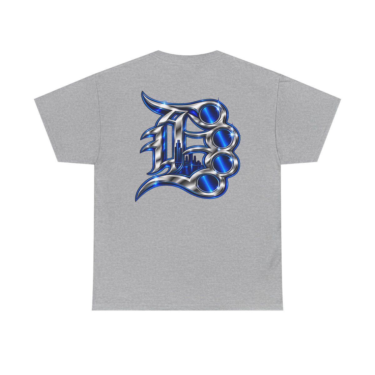 Detroit Baseball Tee | Vintage Script & Skyline Graphic