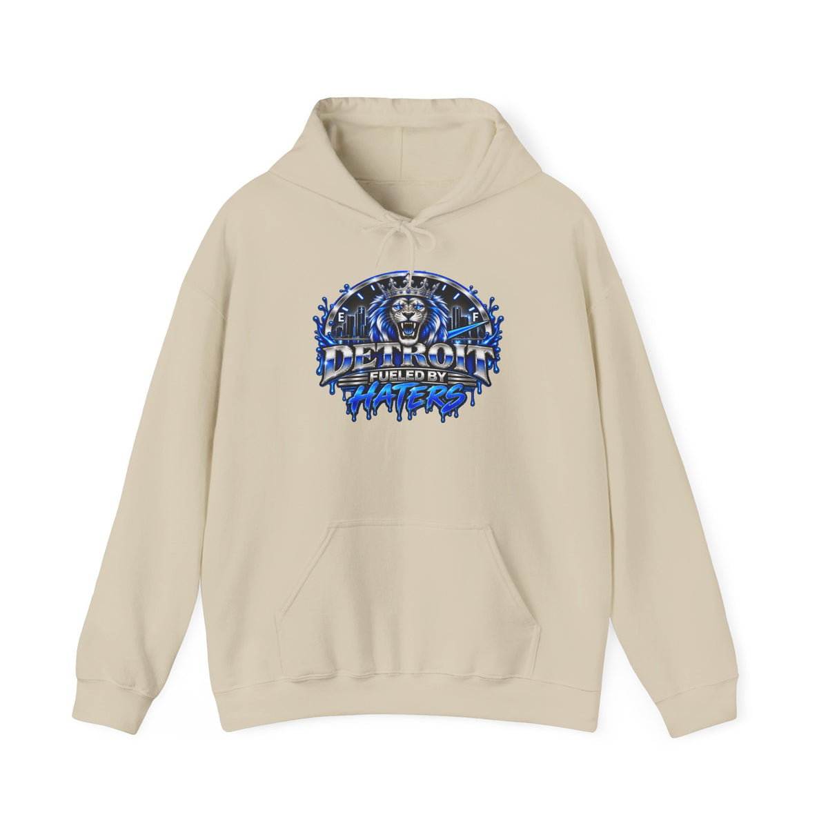 Detroit Graffiti Lion Hoodie | Detroit Drip Streetwear Sweatshirt