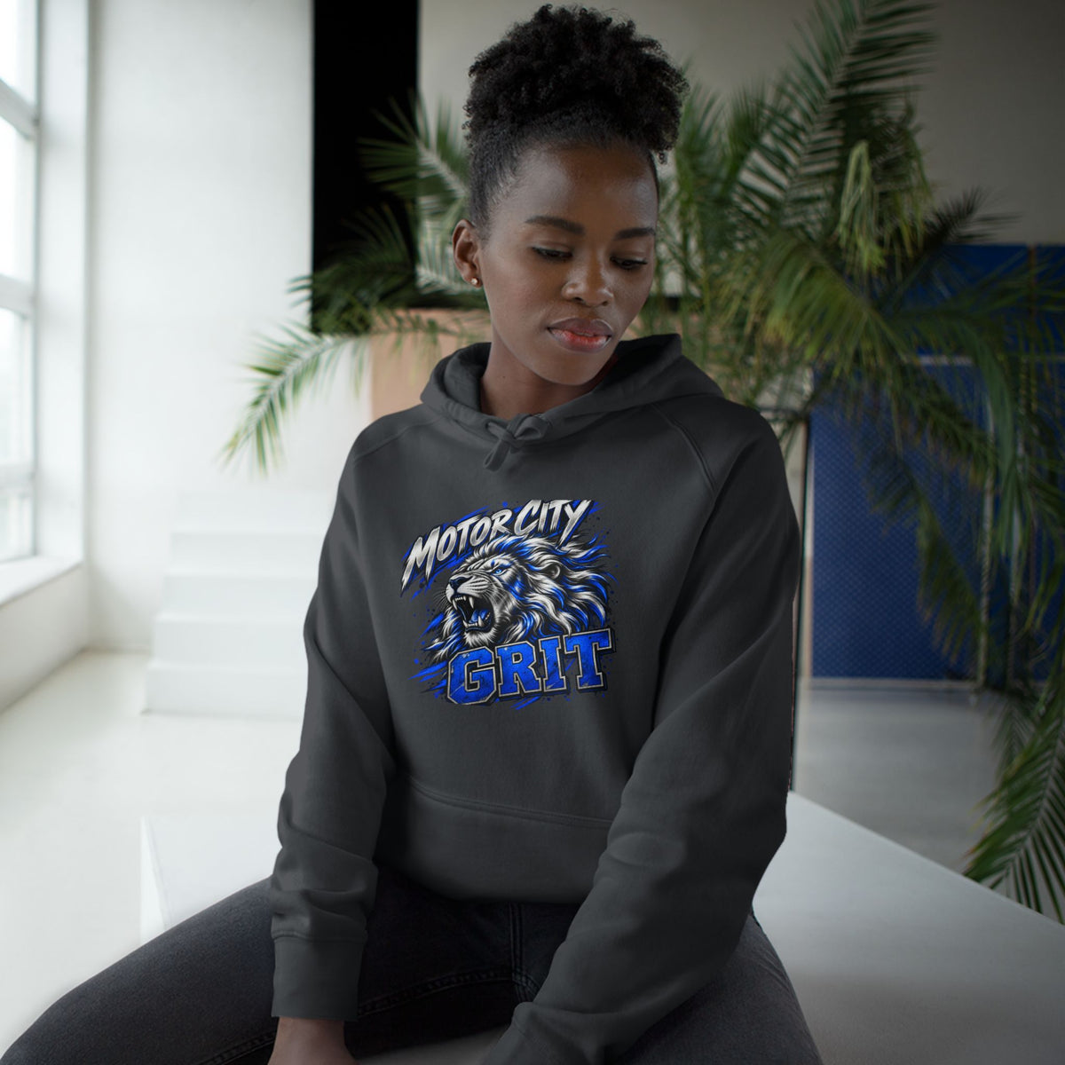 Detroit Motor City Grit & Sack That MF Football Hoodie