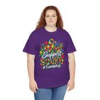 Support Squad T-Shirt | Autism Awareness Ribbon, Puzzle Heart Design