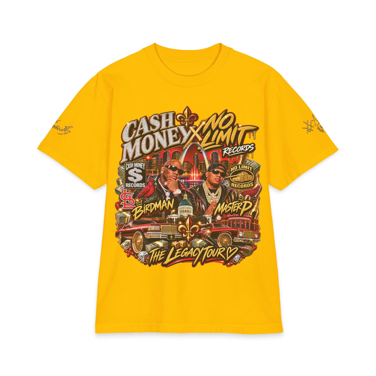 Cash Money No Limit Tour T-Shirt | Vintage Hip Hop Concert Tee