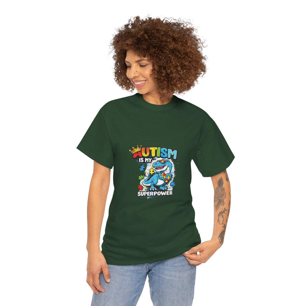 Autism Is My Superpower T-Shirt | Puzzle Piece Shark Design
