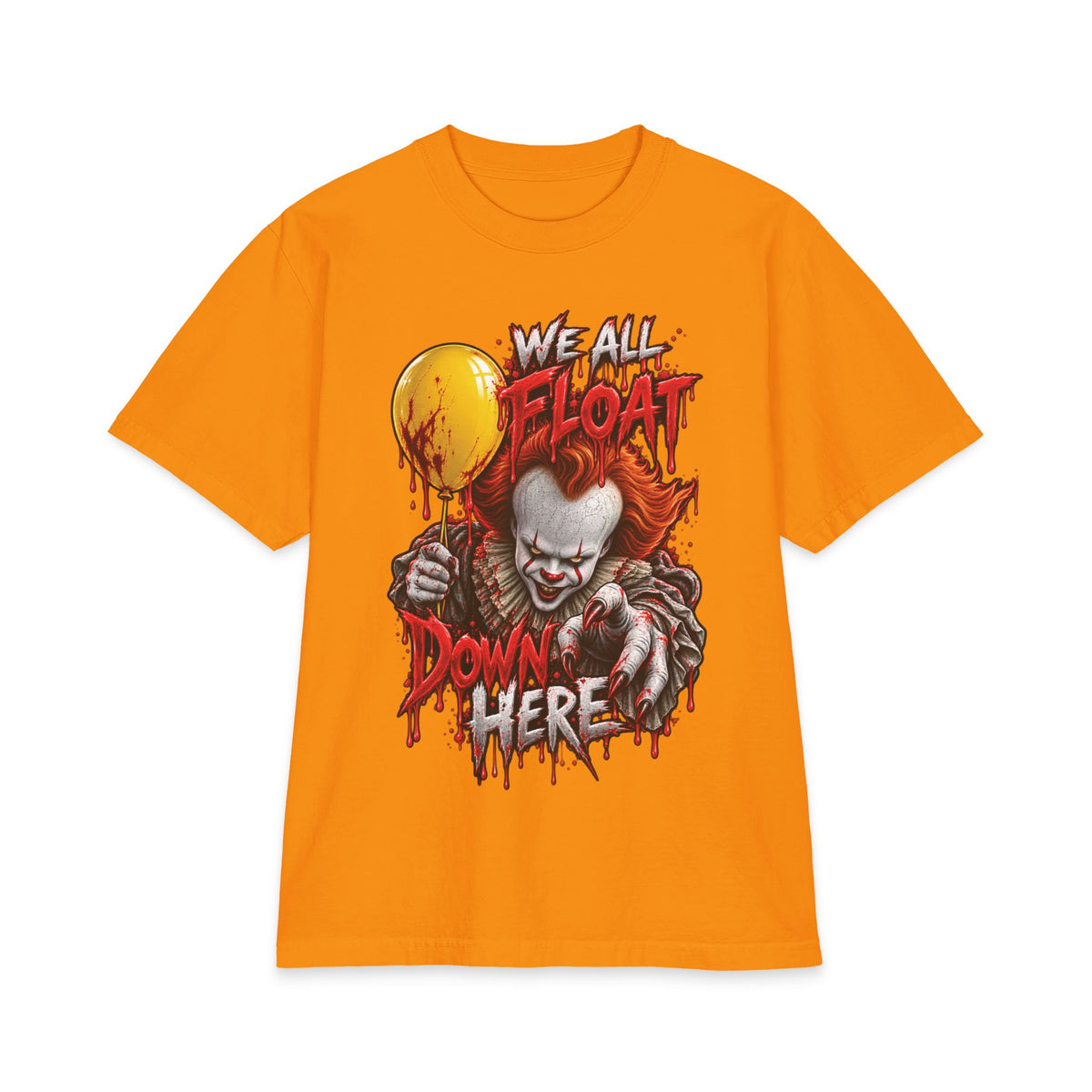 We All Float Pennywise clown horror T-Shirt | Halloween scary clown tee
