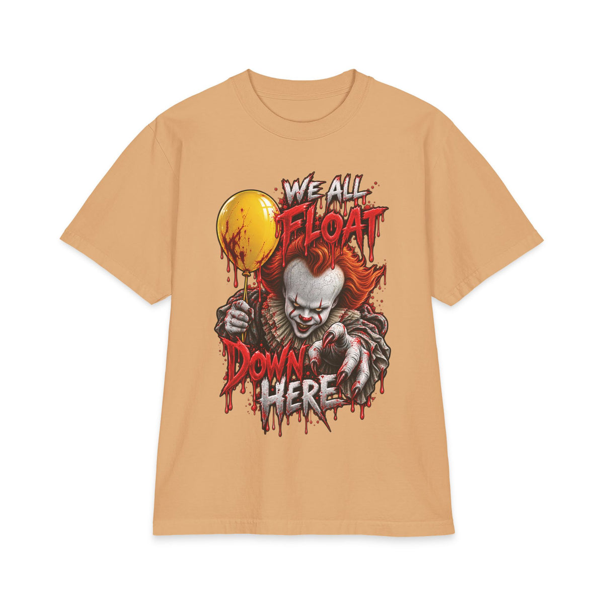 We All Float Pennywise clown horror T-Shirt | Halloween scary clown tee