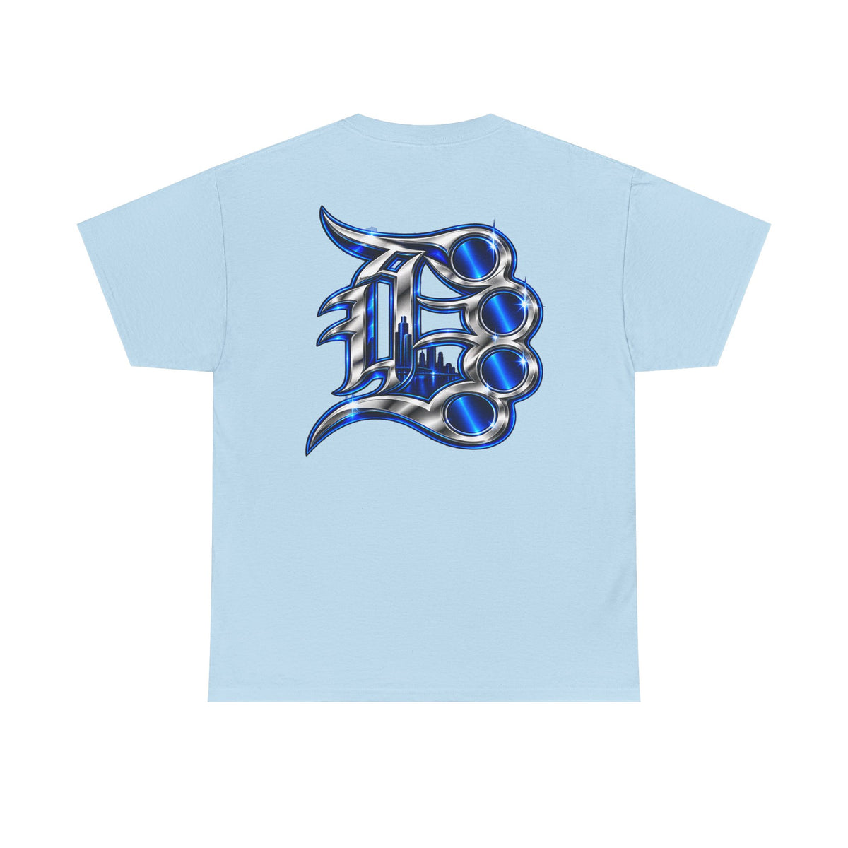 Detroit Baseball Tee | Vintage Script & Skyline Graphic