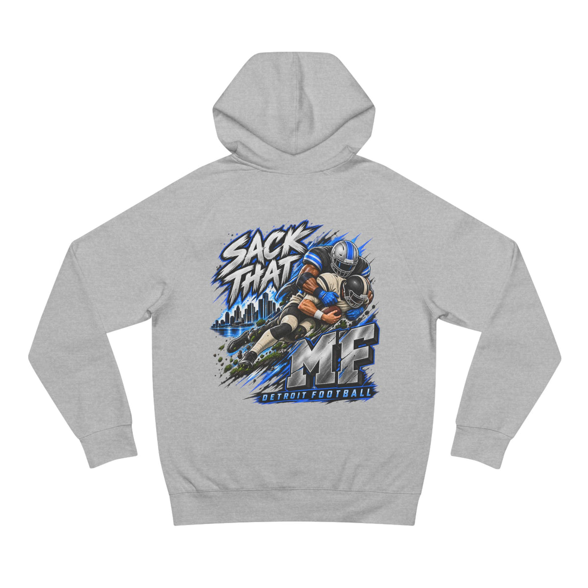 Detroit Motor City Grit & Sack That MF Football Hoodie