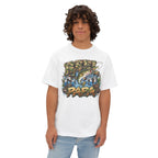 Gone Fishin' Papa Tee | Fishing Bass Graphic T-Shirt, Camo Lettering