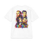 Coldplay band portrait T-Shirt | Colorful watercolor logo tee