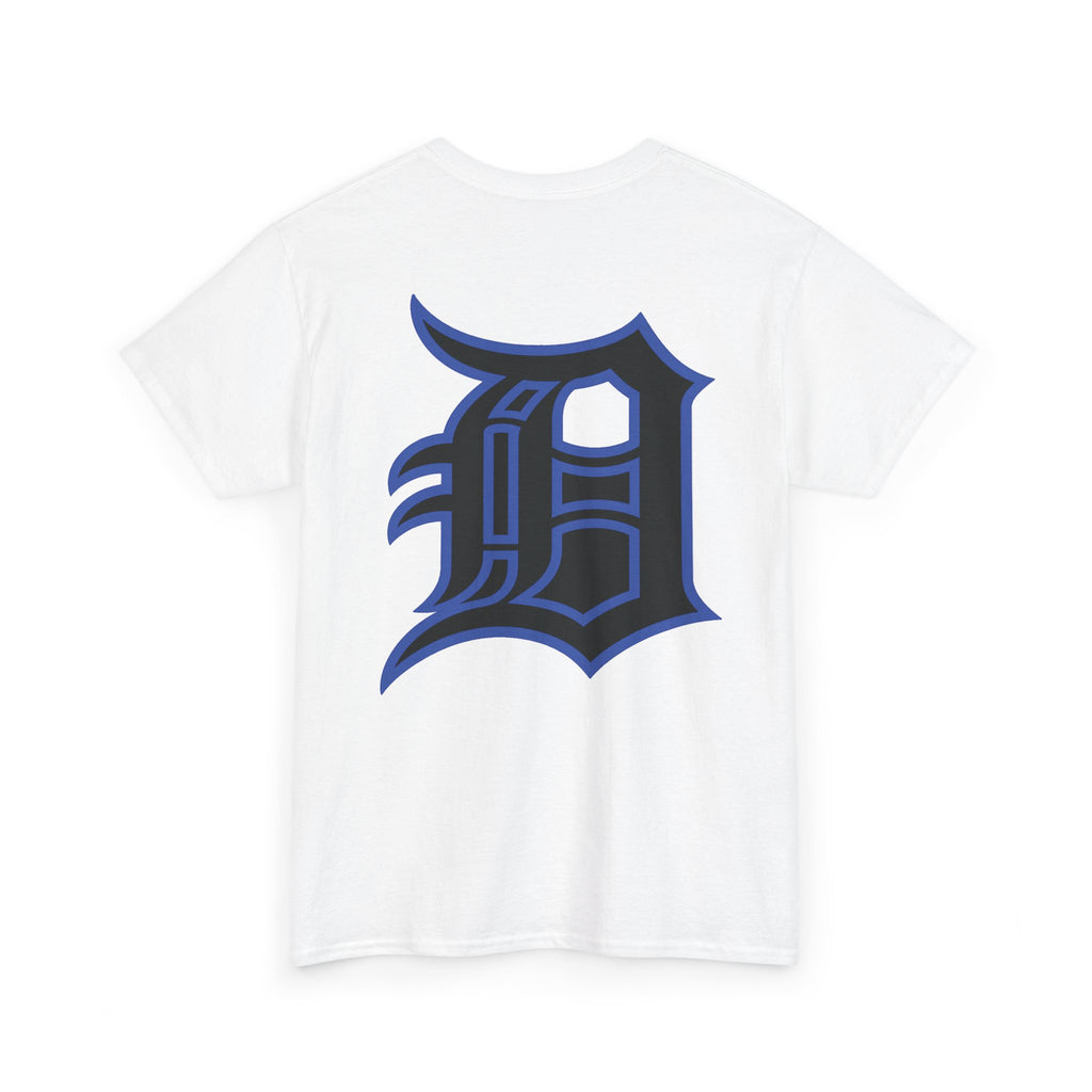 Detroit Basketball Lion Graphic Tee | Motor City D Old English Logo