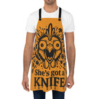 She's Got a Knife Chicken Apron | Funny Kitchen Chef Cooking Apron