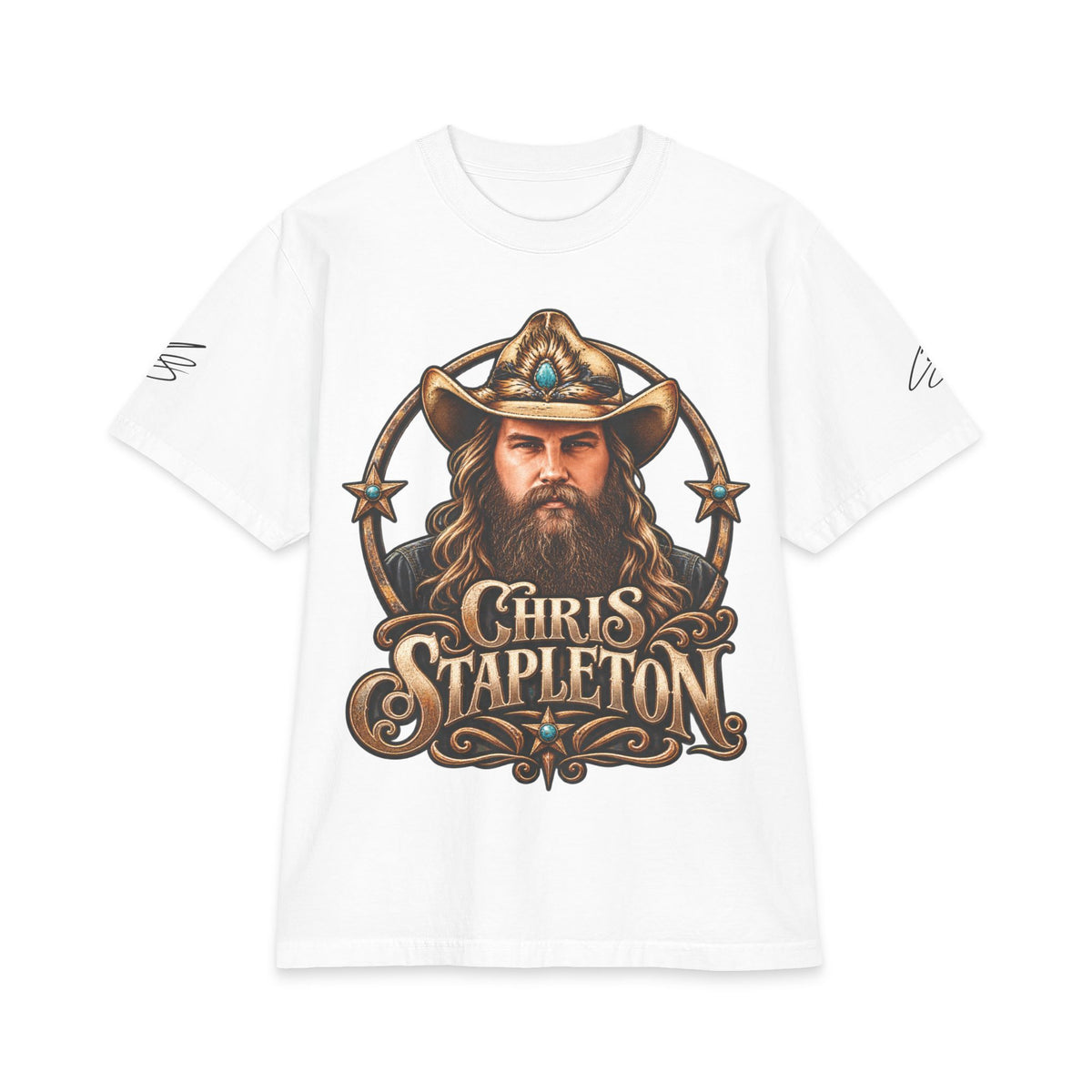 C Stapleton Cowboy Portrait Chris Stapleton T-Shirt | Country Music Tee