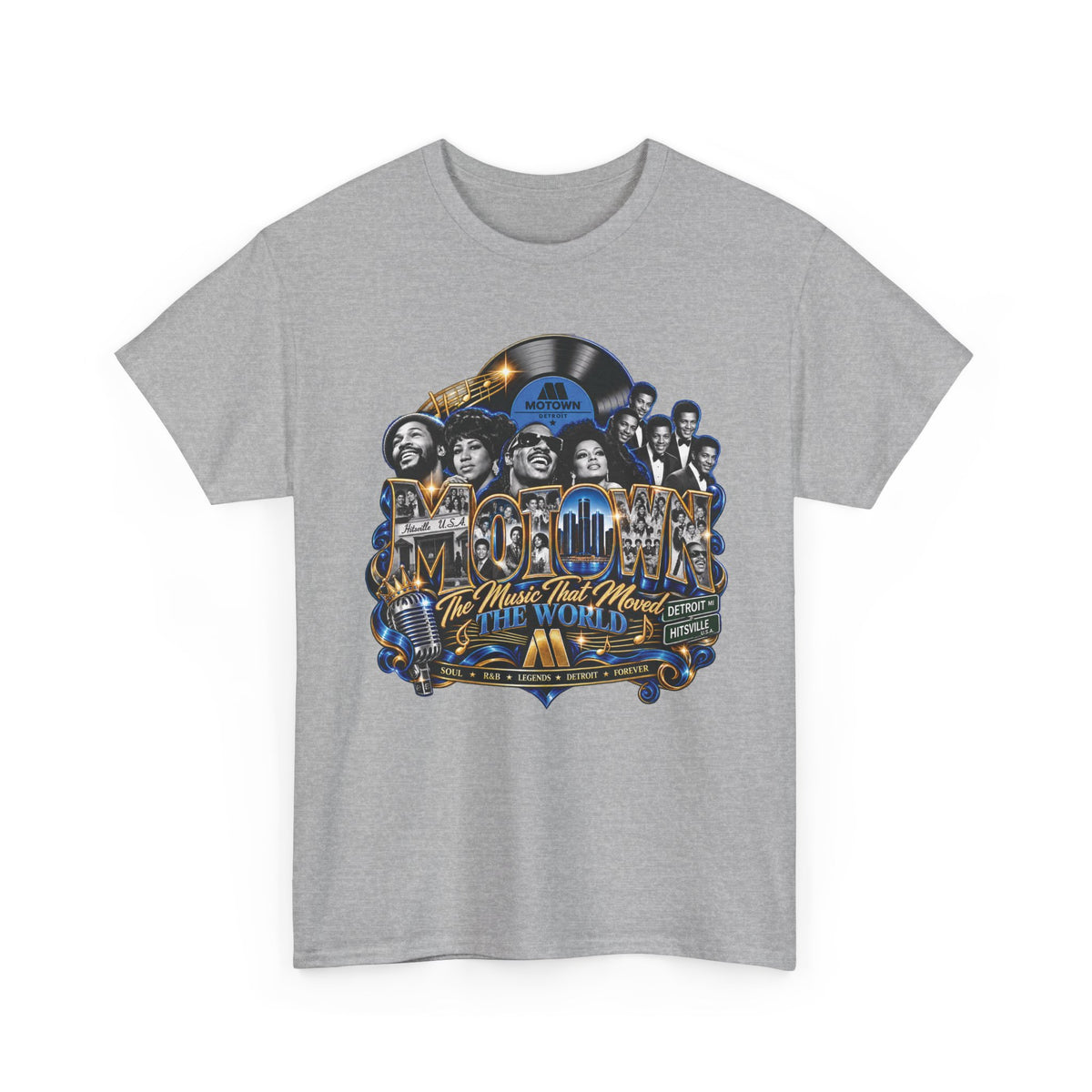 Motown Legends Tee | Detroit Graffiti Back