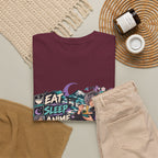 Eat Sleep Anime Gaming Repeat Video Game Graphic T-Shirt