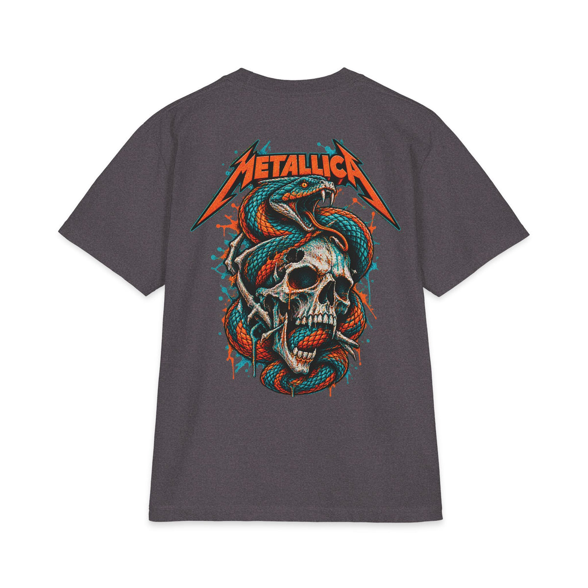 Metallica Skull and Snake T-Shirt | Rock Band Graphic Tee