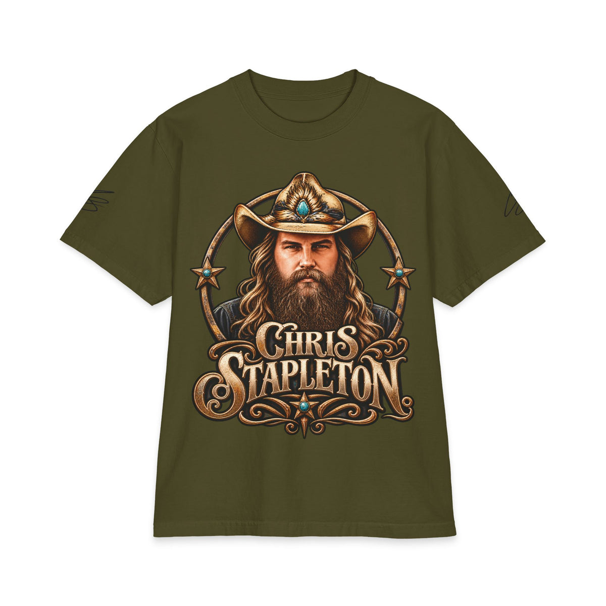 C Stapleton Cowboy Portrait Chris Stapleton T-Shirt | Country Music Tee