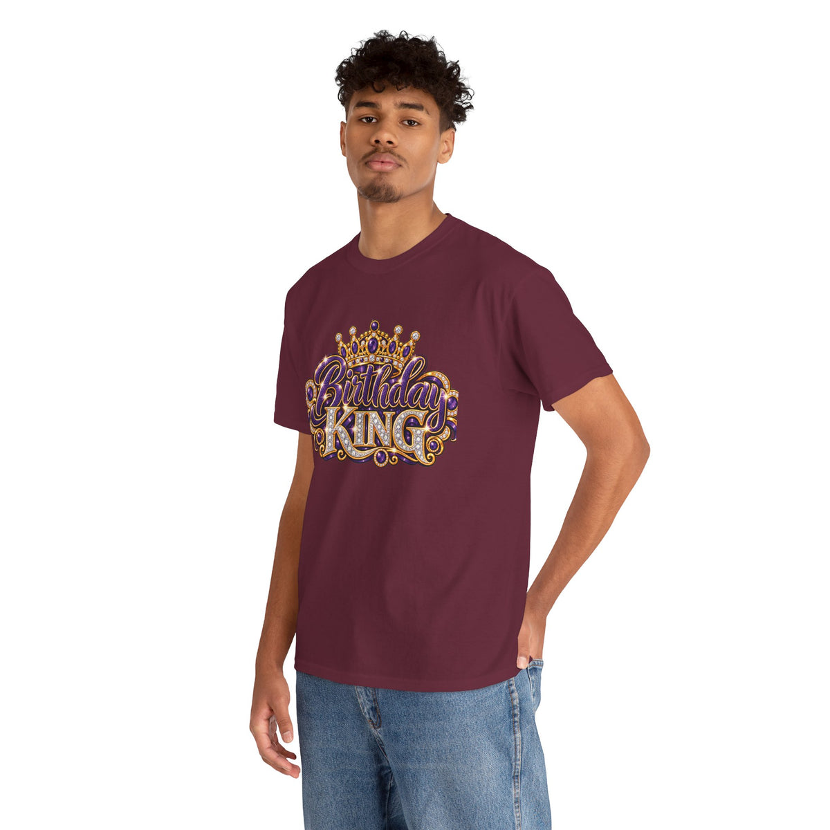 Birthday King Crown Graphic T-Shirt