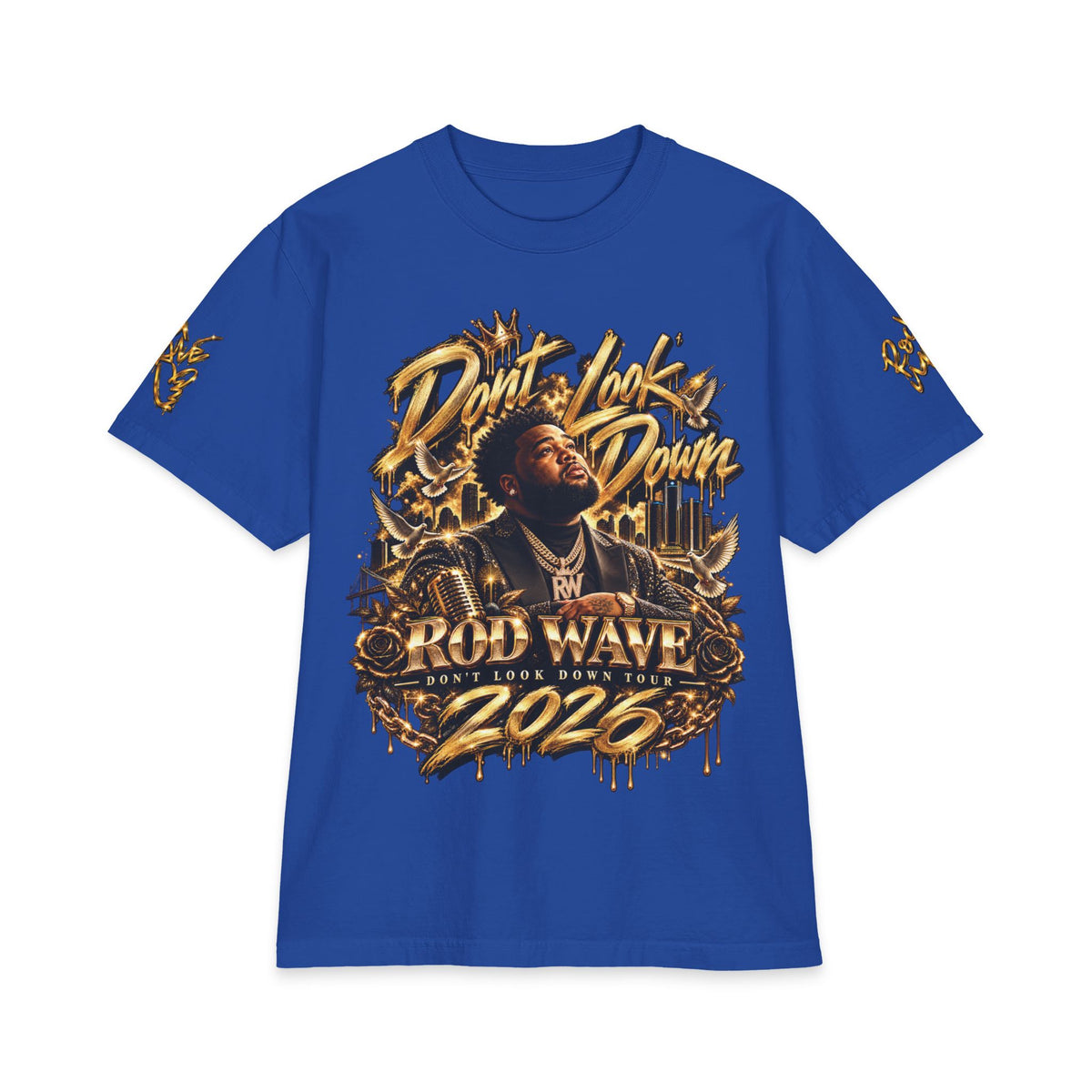 Don't Look Down Rod Wave 2026 T-Shirt | Rap Artist Graphic Tee, Tour Style