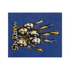 Maroon 5 Band Faces Illustration Velveteen Microfiber Blanket | Music Fan Throw