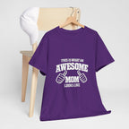 Awesome Mom with Pointing Thumbs T-Shirt | Mother's Day Tee