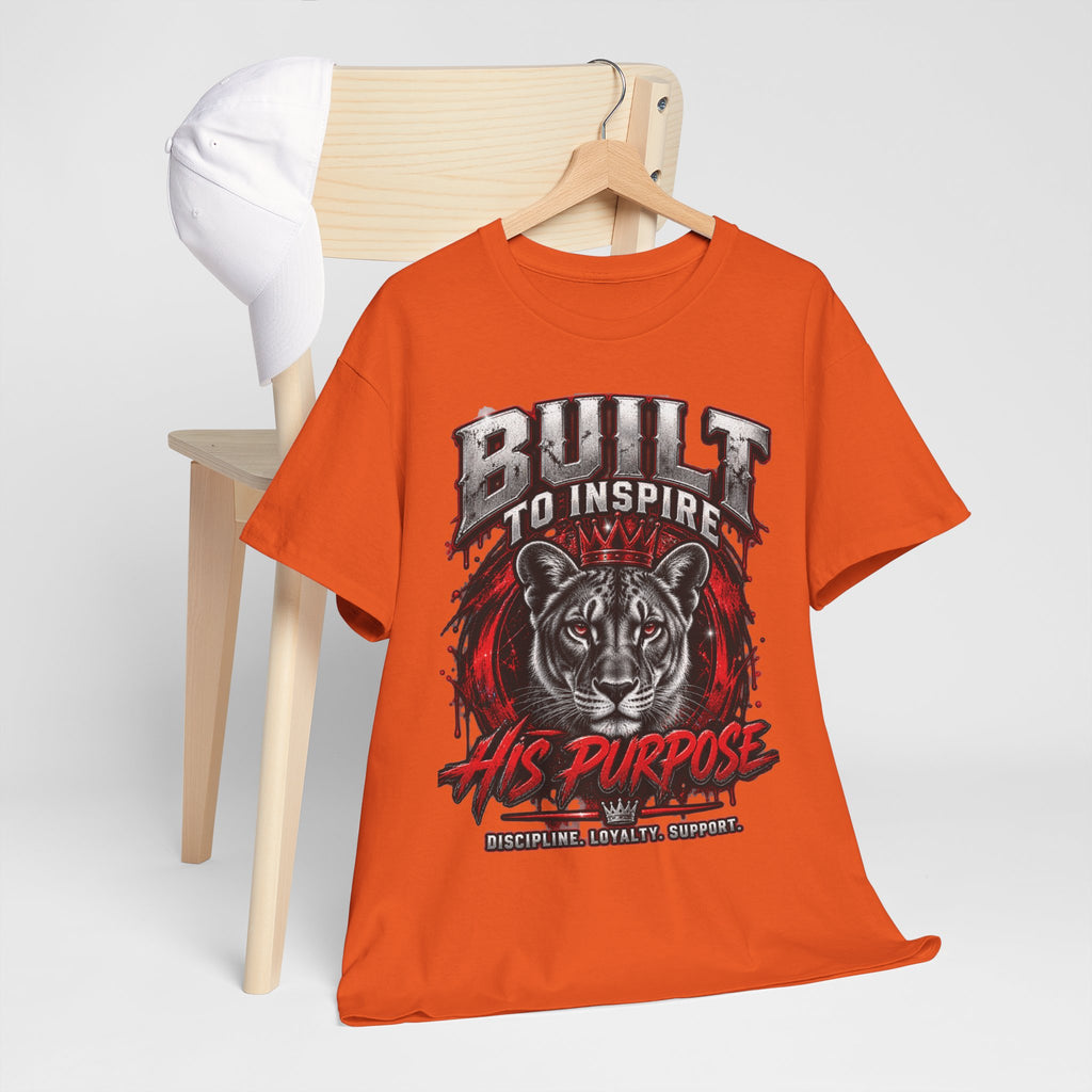 Built to Inspire His Purpose Couples Tiger Graphic T-Shirt