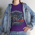 Detroit Muscle Car Tee | Vintage Hot Rod Illustration, Garage Scene