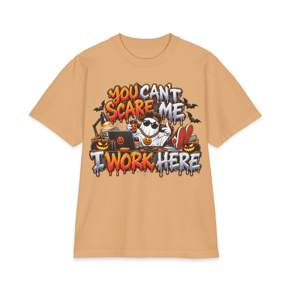 You Can't Scare Me I Work Here T-Shirt | Halloween Office Funny Shirt