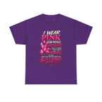 I Wear Pink For Myself T-Shirt | Breast Cancer Awareness Ribbon Tee