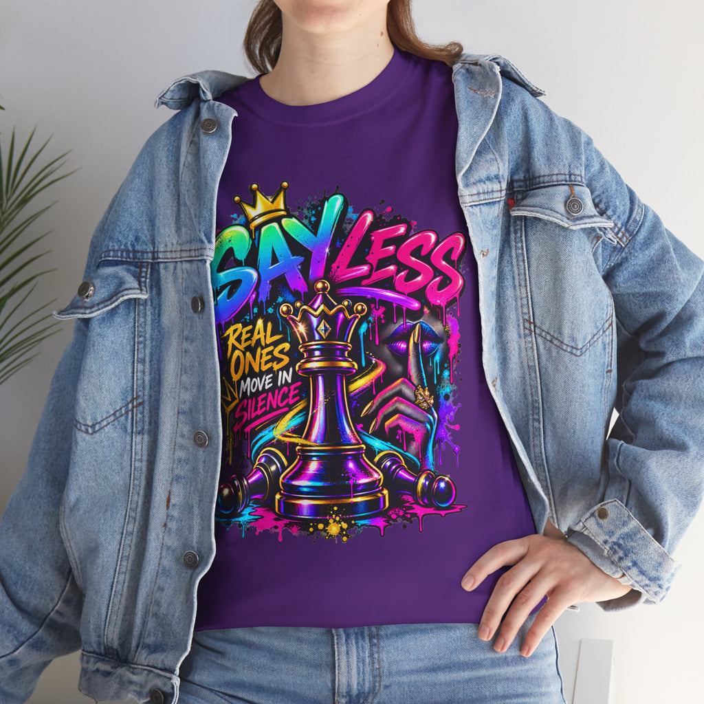 Say Less Chess King Tee | Graffiti Chess Piece Streetwear