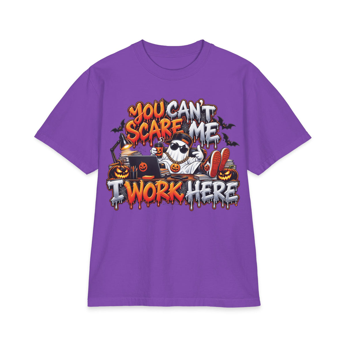 You Can't Scare Me I Work Here T-Shirt | Halloween Office Funny Shirt