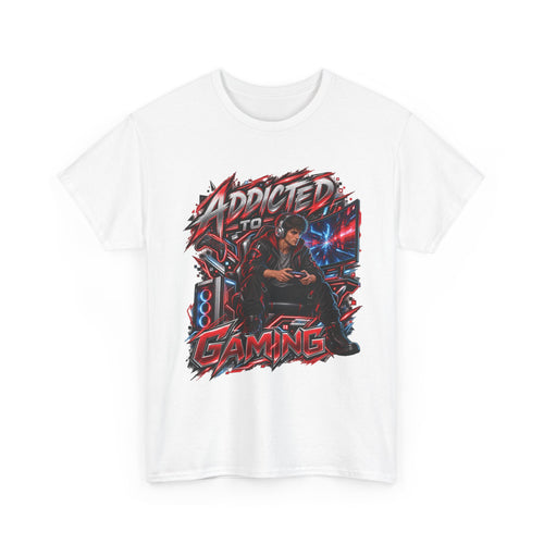 Addicted to Gaming Graphic T-Shirt