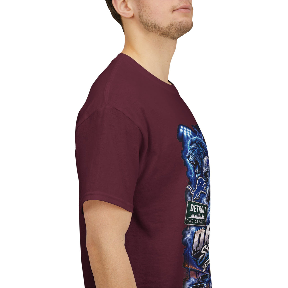 Detroit Skyline Collage Tee | Motor City Vintage Graphic T-Shirt