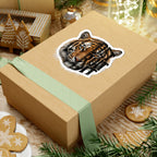 Tiger Face with 'Do It or Quit' Text Sticker | Kiss-Cut Vinyl Decal