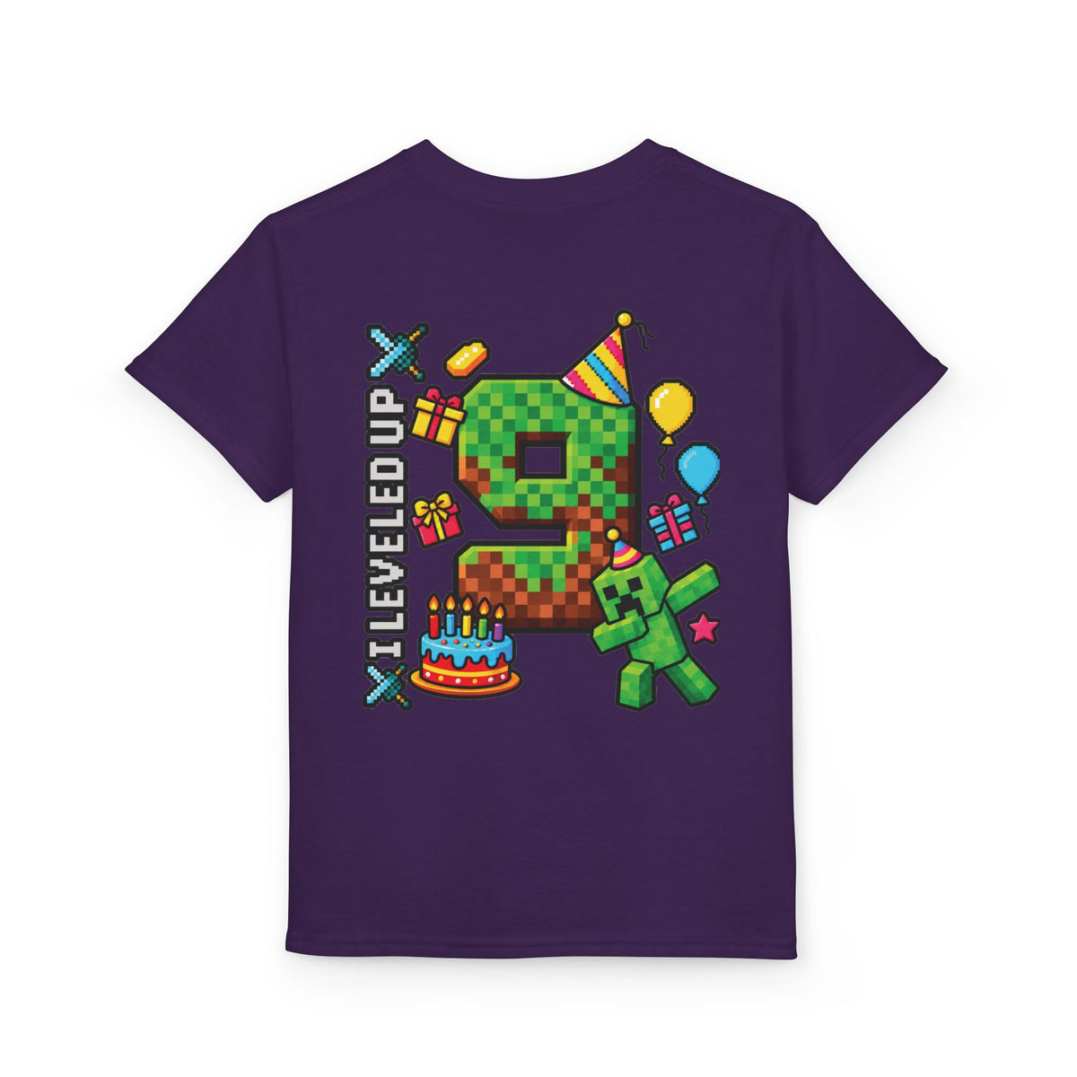 Minecraft Birthday Youth T-Shirt – “Bruh, It’s My Birthday” Gamer Party Tee