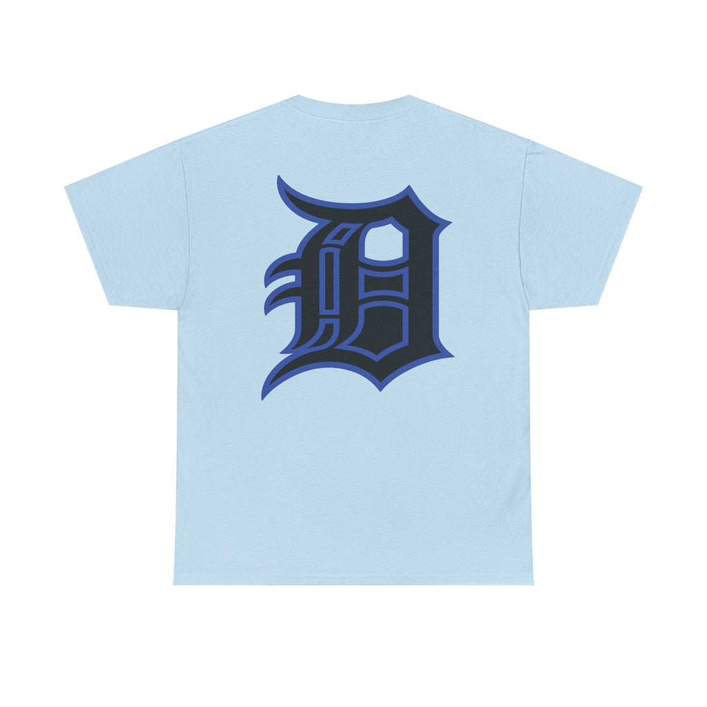 Detroit Basketball Lion Graphic Tee | Motor City D Old English Logo