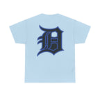 Detroit Basketball Lion Graphic Tee | Motor City D Old English Logo