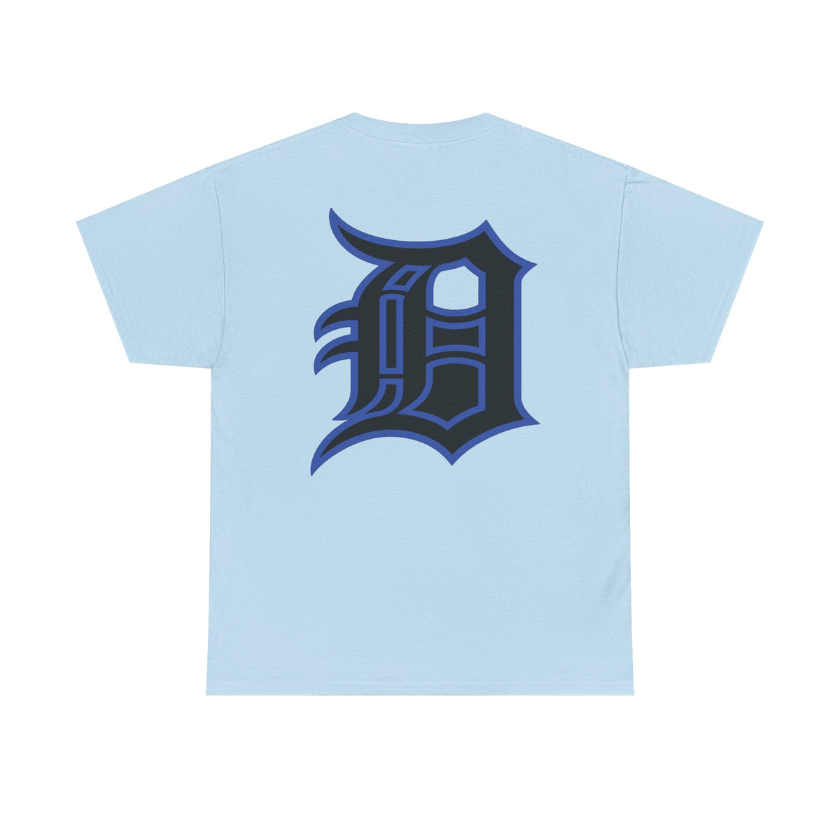 Detroit Basketball Lion Graphic Tee | Motor City D Old English Logo